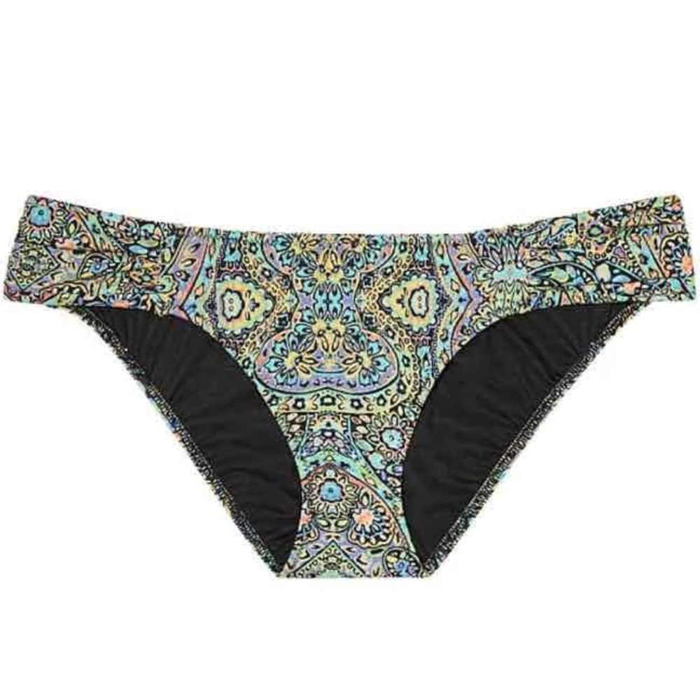 Victoria’s Secret The Knockout Vibrant Abstract Low Rise Swim Bottoms Medium